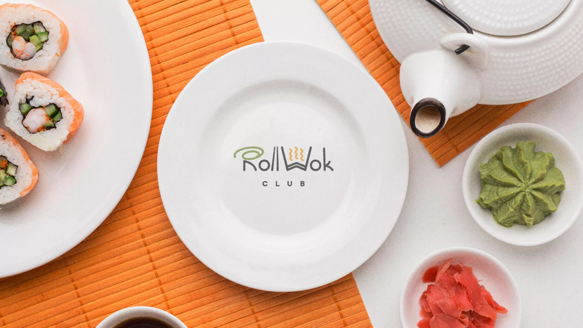 Разработка логотипа и фирменного стиля в Малмыже для суши-бара «Roll Wok Club» Разработка логотипа и фирменного стиля в Малмыже для суши-бара «Roll Wok Club»